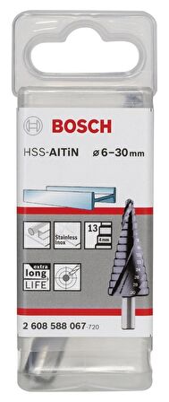 Bosch HSS-AlTiN 13 kademeli Matkap Ucu 6-30 mm 2608588067